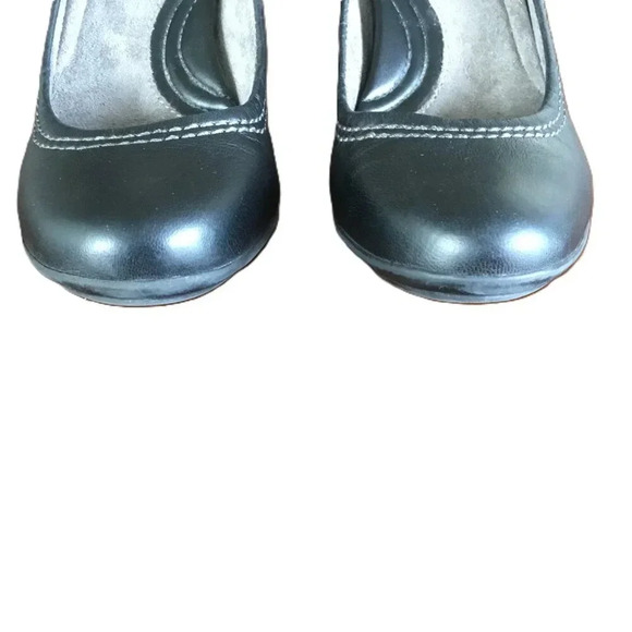 Naturalizer N5 Comfort Lisha Navy Dark Blue Leather Heels Pumps Shoes Sz  7.5M - Picture 5 of 11